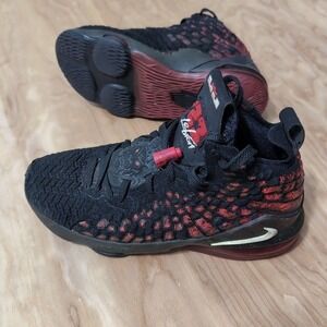 Nike Lebron 17 GS Youth Kid Boy‎ Basketball Shoes Black Infrared Red 7Y Sneaker